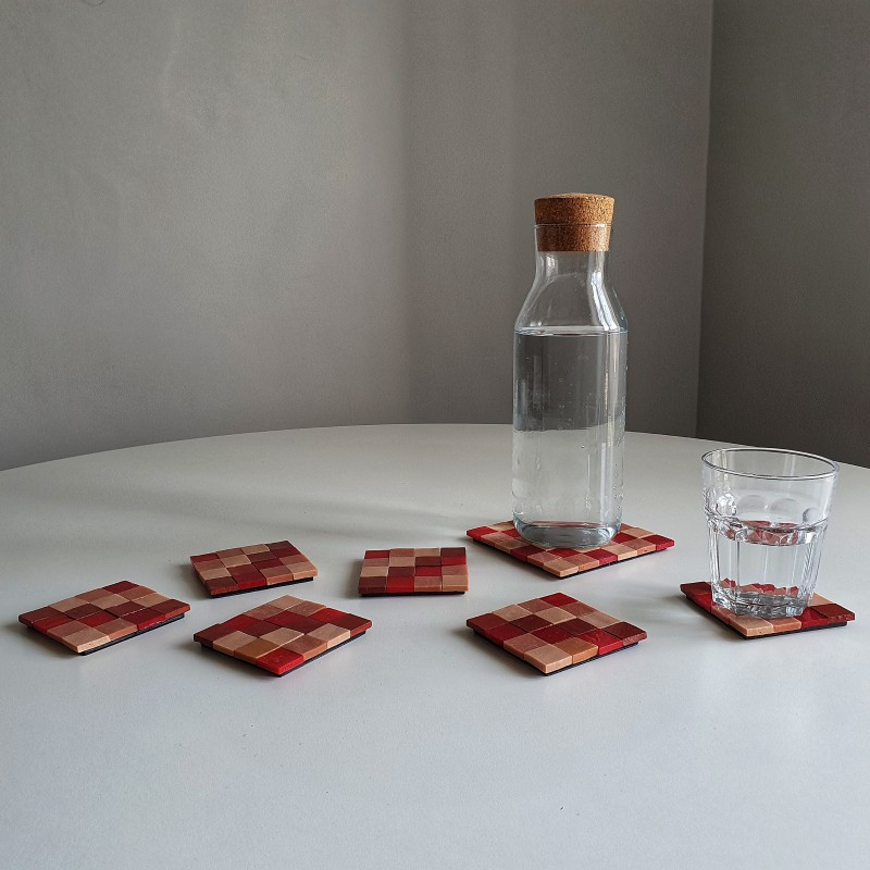 Venetian on sale glass coasters